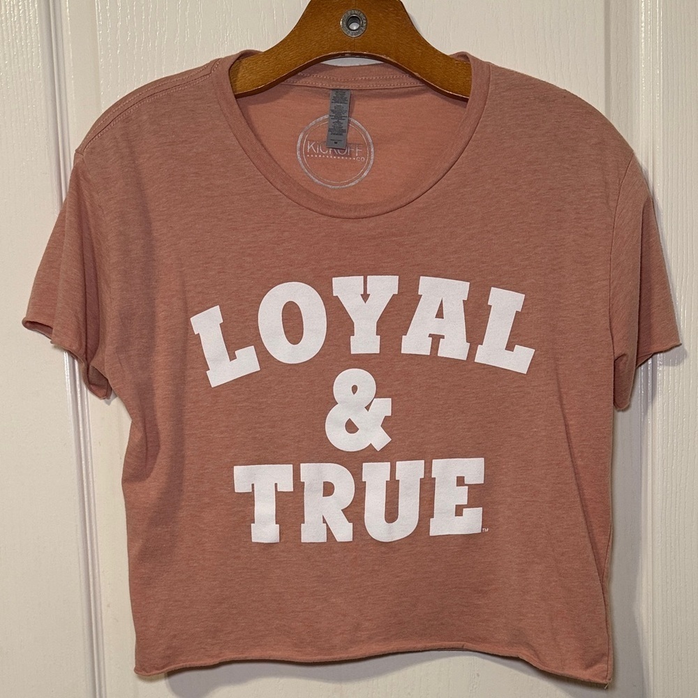 Kickoff Loyal and Trie Graphic Tshirt Size Medium NWOT
